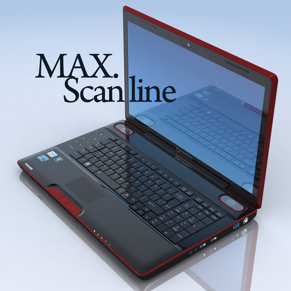 3ds max notebook toshiba qosmio x500 - Notebook TOSHIBA Qosmio X500.MAX... by 3DLocker